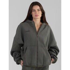 Comfrt Cloud Zip Hoodie Unisex Men Women 3XL Green Heavyweight OversizedSweater